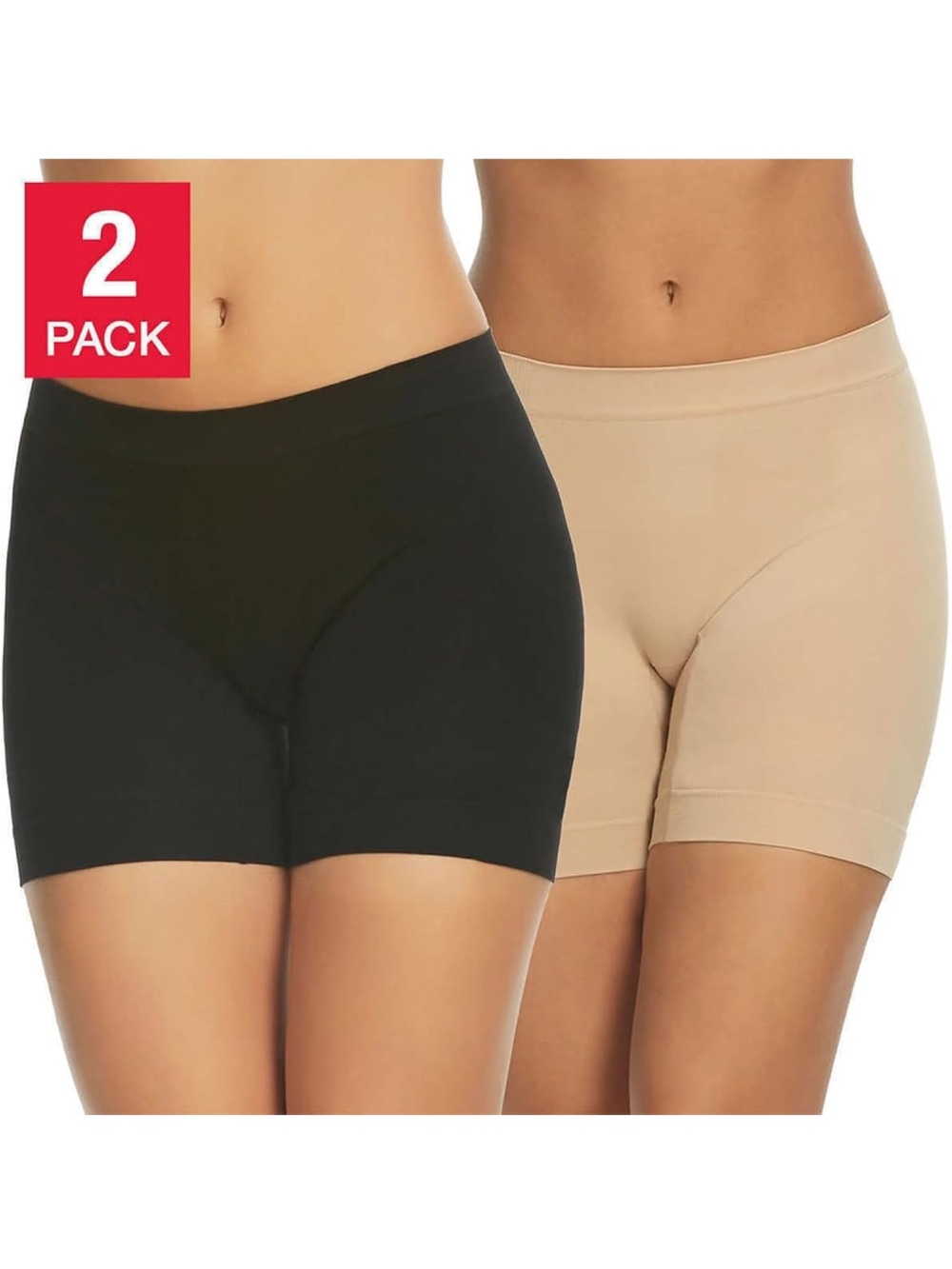 NWT Gloria Vanderbilt Seamless Slip Shorts 2 Pack